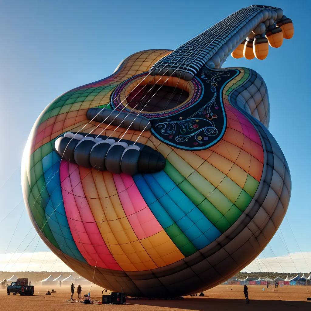 A Large Balloon Guitar